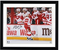 Alex DeBrincat Detroit Red Wings Autographed 16" x 20" Red Wings Debut Photograph