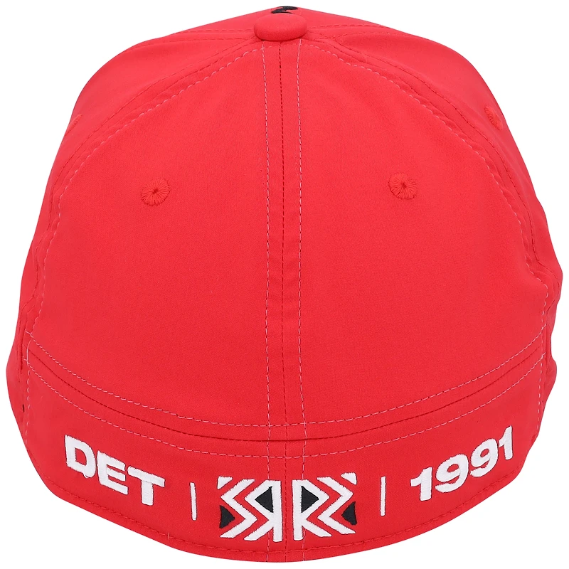 Casquette rétro inversée autographiée Alex DeBrincat des Red Wings de Detroit 2022-23