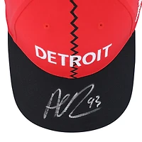 Casquette rétro inversée autographiée Alex DeBrincat des Red Wings de Detroit 2022-23