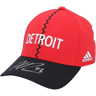 Casquette rétro inversée autographiée Alex DeBrincat des Red Wings de Detroit 2022-23