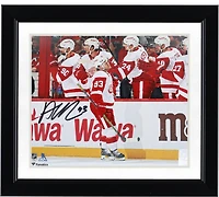 Alex DeBrincat Detroit Red Wings Autographed 8" x 10" Red Wings Debut Photograph