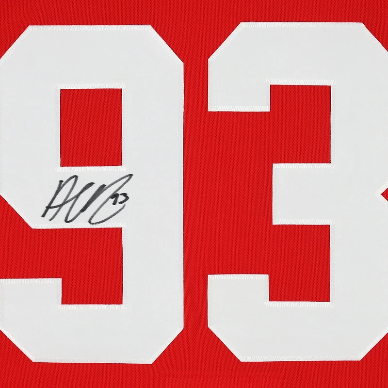 Maillot authentique adidas rouge autographié par Alex DeBrincat des Red Wings de Detroit