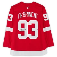 Maillot Premium Fanatics autographié par Alex DeBrincat des Red Wings de Detroit
