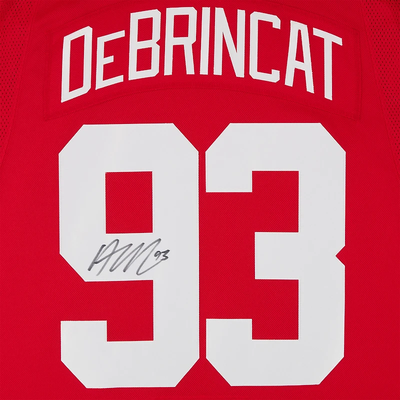 Maillot Premium Fanatics autographié par Alex DeBrincat des Red Wings de Detroit
