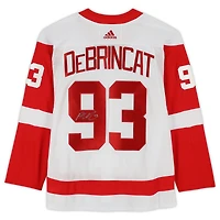 Maillot adidas authentique blanc autographié par Alex DeBrincat des Red Wings de Detroit