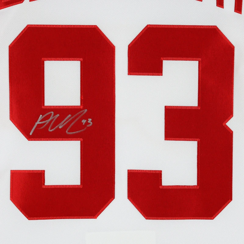 Maillot adidas authentique blanc autographié par Alex DeBrincat des Red Wings de Detroit