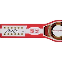 Ceinture de titre WWE Legacy autographiée par Alex DeBrincat Detroit Red Wings avec inscription « Lets Go Red Wings » - Édition limitée n°1/5