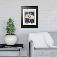 Bobby Hull & Gordie Howe All-Stars Visitors' Album - 12'' x 16'' Framed Program Cover