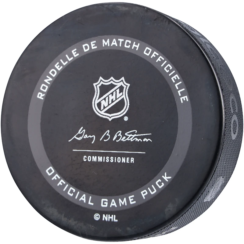 Rondelle de match officielle autographiée par David Perron des Red Wings de Détroit