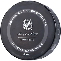 Rondelle de match officielle autographiée par David Perron des Red Wings de Détroit