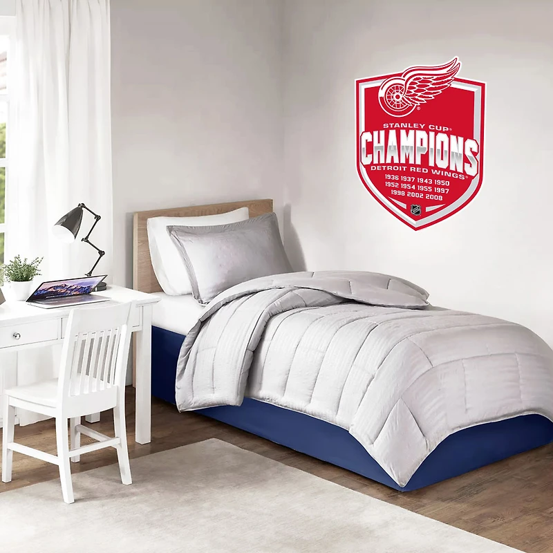 Detroit Red Wings 11-Time Stanley Cup Champions - 16'' x 22'' Repositionable Shield Decal