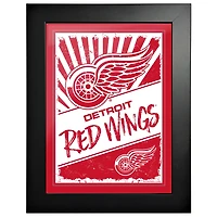 Detroit Red Wings - 12'' x 16'' Art encadré à imprimé classique