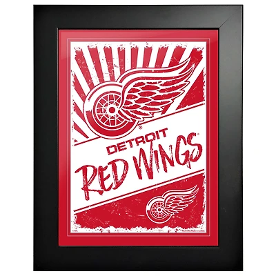 Detroit Red Wings - 12'' x 16'' Classic Print Framed Art