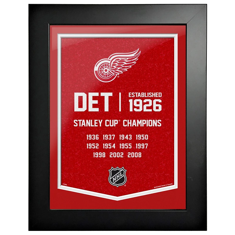 Detroit Red Wings - Oeuvre encadrée Team Empire 12'' x 16''