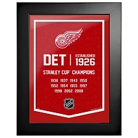 Detroit Red Wings - Oeuvre encadrée Team Empire 12'' x 16''