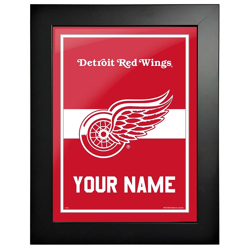 Red Wings de Detroit - Cadre photo personnalisé de 12'' x 16''