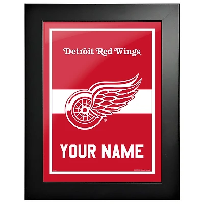 Red Wings de Detroit - Cadre photo personnalisé de 12'' x 16''