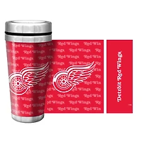 Red Wings de Détroit 16oz. Tasse de voyage avec papier peint complet