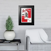 Detroit Red Wings 1959 Red Wing Magazine - 12'' x 16'' Framed Program Cover