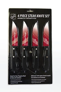 Ensemble de 4 couteaux à steak Detroit Red Wings