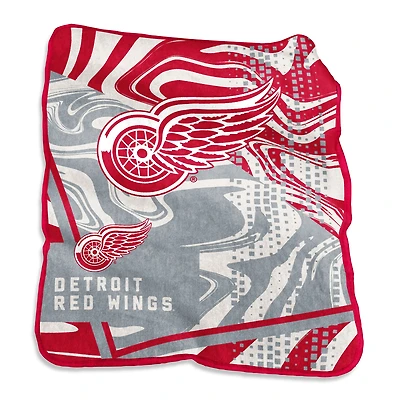 Jeté Raschel tourbillonnant des Red Wings de Detroit, 50 po x 60 po