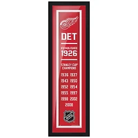 Detroit Red Wings - Enseigne Empire Encadrée 6'' x 22''