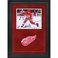 Cadre photo horizontal de luxe 8'' x 10'' Red Wings de Detroit avec logo de l'équipe