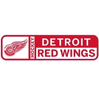 Detroit Red Wings - 90 `` x 23 '' sticker mural repositionnable avec logo de l'équipe