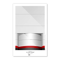 Detroit Red Wings Joe Louis Arena 11'' x 17 '' Minimalist Stadium Poster Impression artistique