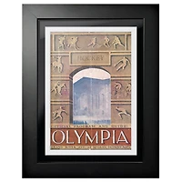 Détroit Red Wings Olympia Stadium Archway - Couverture de programme encadrée 12'' x 16''