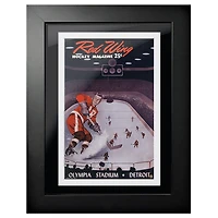 Detroit Red Wings Red Wing Magazine Olympia Stadium Rink - Couverture de programme encadrée 12'' x 16''