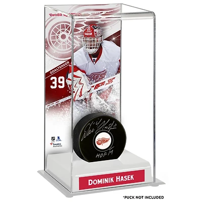 Dominik Hasek Étui de luxe pour rondelle de hockey de luxe des Red Wings de Detroit
