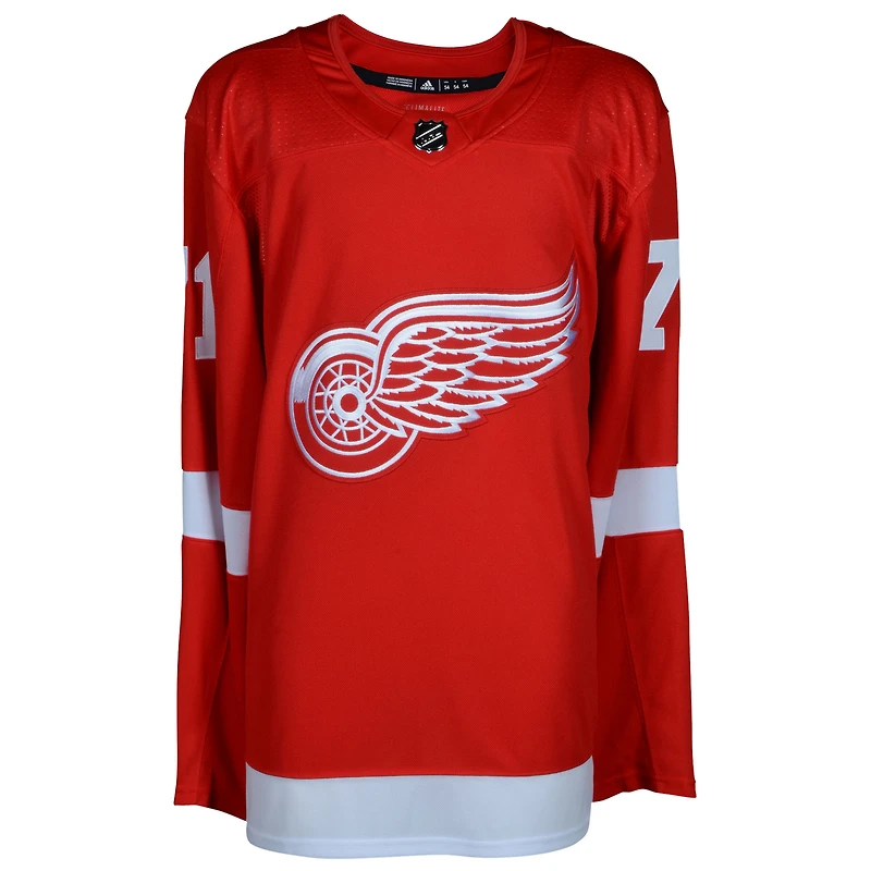 Dylan Larkin Detroit Red Wings Autographié Rouge Maillot Authentique Adidas
