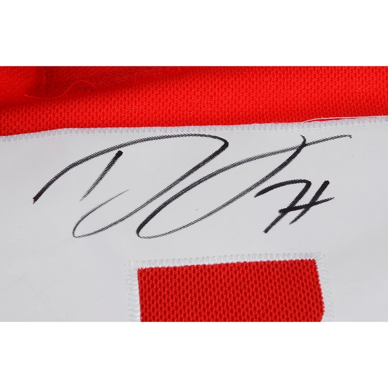 Dylan Larkin Detroit Red Wings Autographié Rouge Maillot Authentique Adidas