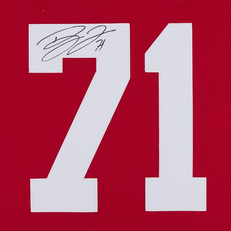 Dylan Larkin Detroit Red Wings Autographed Red adidas Jersey