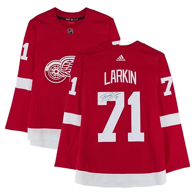Dylan Larkin Detroit Red Wings Autographed Red adidas Jersey