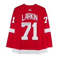 Dylan Larkin Detroit Red Wings Autographed Red adidas Jersey with Alternate Captain Patch