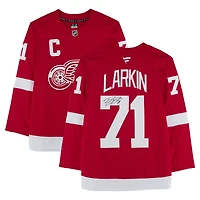 Dylan Larkin Detroit Red Wings Autographed Red Fanatics Premium Jersey