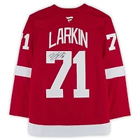 Dylan Larkin Detroit Red Wings Autographed Red Fanatics Premium Jersey
