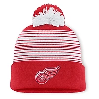Bonnet en tricot à revers et pompon Fundamental Spirit des Red Wings de Detroit Fanatics