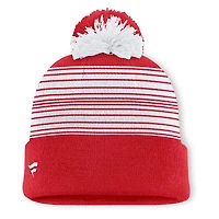 Bonnet en tricot à revers et pompon Fundamental Spirit des Red Wings de Detroit Fanatics