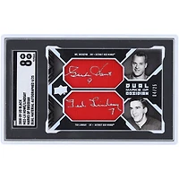 Gordie Howe et Ted Lindsay Detroit Red Wings 2008-09 Upper Deck Black Dual Cut Sig Relic #MO2-LH #4/25 SGC Authentifié 8 cartes