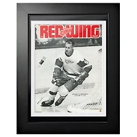 Gordie Howe Detroit Red Wings 1971 Red Wing Magazine - 12'' x 16'' Framed Program Cover