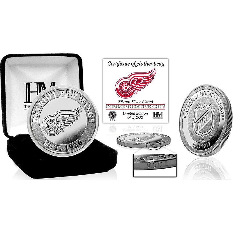 Highland Mint Detroit Red Wings Silver Mint - Pièce
