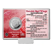 Highland Mint Detroit Red Wings Histoire de l'équipe - Coin Card