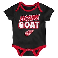 Ensemble de trois bodies pour bébé Detroit Red Wings Loyal Buddies
