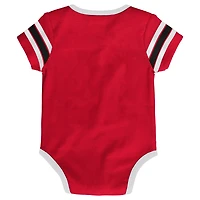 Infant Red Detroit Wings Hockey Jersey Bodysuit