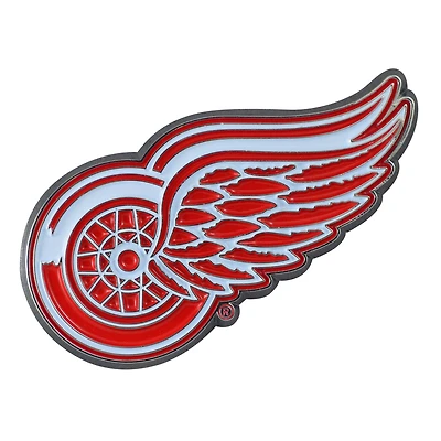 Logo Brands  Detroit Red Wings Embossed Color Auto Emblem