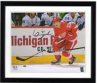Lucas Raymond Detroit Red Wings Autographed 16'' x 20'' NHL Debut Skating Photograph