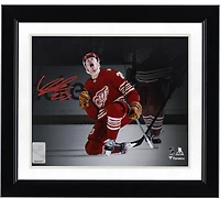 Lucas Raymond Detroit Red Wings Autographed 8" x 10" 100th Goal Celebration Spotlight Photograph